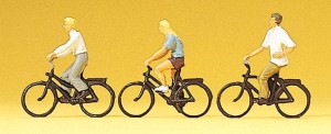Rowerzyści, Preiser 10336, figurki H0-1:87