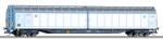 Wagon towarowy Habbins TT-1:120 z przesuwnymi ścianami, PKP ep. V, Tillig 15810, NA ZAMÓWIENIE
