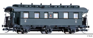 Wagon osobowy 3. kl. Ciy TT-1:120 PKP ep. III, Tillig 16047, NA ZAMÓWIENIE