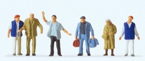 Podróżni, pomoc starszym, Preiser 14046, figurki H0-1:87