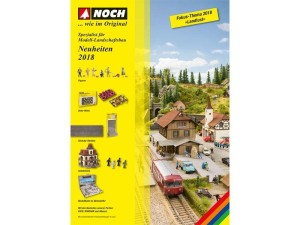 Katalog nowości Noch 2018 DE, skale G, 0, H0, TT, N, Z