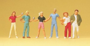 Młodzi przechodnie, Preiser 14065, figurki H0-1:87