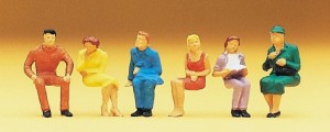 Osoby w pozycji siedzącej, Preiser 14095, figurki H0-1:87