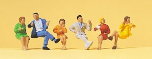 Osoby siedzące, Preiser 14103, figurki H0-1:87