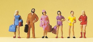 Podróżni, nastolatki, Preiser 14123, figurki H0-1:87