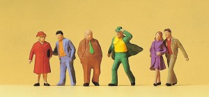 Przechodnie idący, Preiser 14124, figurki H0-1:87, NA ZAMÓWIENIE