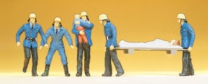 Ekipa strażacka, Preiser 14202, figurki H0-1:87