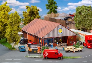 Sklep Lidl H0-1:87, Faller 130615