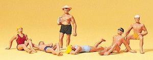 Na plaży, Preiser 10071, figurki H0-1:87