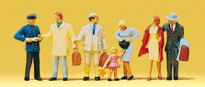 Pasażerowie na peronie, Preiser 10029, figurki H0-1:87, NA ZAMÓWIENIE