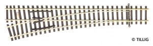 Rozjazd EW2 lewy 15 st TT-1:120, Tillig 83332, NA ZAMÓWIENIE