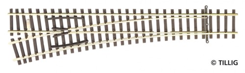 Tillig-83332 Rozjazd-prosty-lewy-EW2 15 st 166 mm