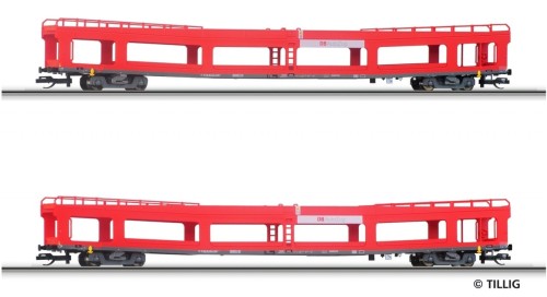 Tillig-01640 Wagony-towarowe-do-aut DDm DB AG ep. V