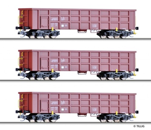Tillig-01677 TT Zestaw-wagonów Eaos-x 54 DB AG