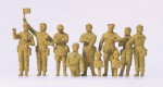 Obsługa czołgu ZSRR 1942-1945 rr. H0-1:87, Preiser 16546, 10 figur niemalowanych