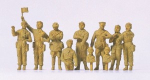 Obsługa czołgu ZSRR 1942-1945 rr. H0-1:87, Preiser 16546, 10 figur niemalowanych