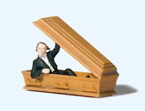 Wampir podnoszący wieko trumny  H0-1:87, Preiser 29113