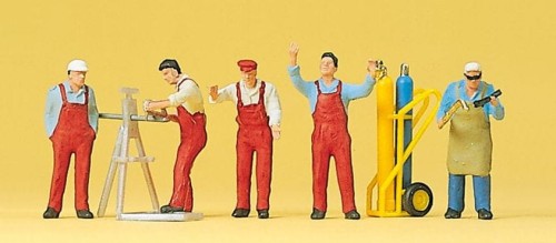 Preiser-10243 Robotnicy-H0