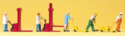 Preiser-10294 Pracownicy-magazynu-H0