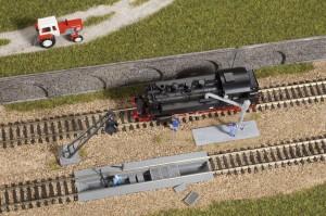 Żuraw wodny i kanał oczystkowy TT-1:120, Auhagen 13289