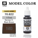 Farba Vallejo 70.822 Model Color 150 German Camouflage Black Brown