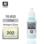 Farba Vallejo 70.832 Model Color 202 Verdigris Glaze Transparent