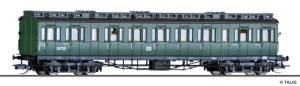 Wagon pasażerski 2. kl. z przedziałem bagażowym TT-1:120 DR ep. III, Tillig 13164, NA ZAMÓWIENIE