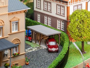 Wiata dla samochodu, carport H0-1:87, Faller 180307, laser cut