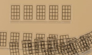 Okna przemysłowe H0-1:87 z nadrukiem, Auhagen 80220, 30 szt.