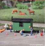 Barakowóz H0/TT 1:100, Auhagen 99030, kolor pomarańczowy