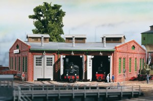 Lokomotywownia wachlarzowa TT-1:120, Auhagen 13280, 3-stanowiskowa, NA ZAMÓWIENIE