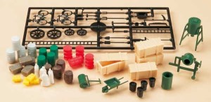 Towary, ładunki H0 (TT), Auhagen 42556, 59 szt.