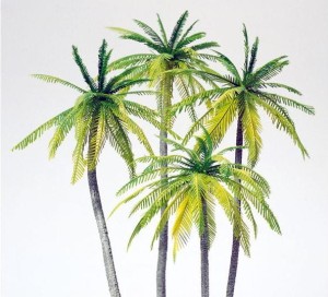 Palmy H0-1:87, Preiser 18600, 4 szt., NA ZAMÓWIENIE