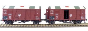 Zestaw 2 wagonów krytych Grs H0-1:87 DRG ep. II Czerwony Krzyż, Exact-train EX20190