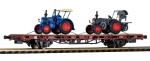 Wagon platforma DB H0 1:87 z 2 traktorami Lanz Bulldog, Kibri 26252, NA ZAMÓWIENIE