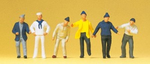 Załoga kutra, Preiser 14063, figurki H0-1:87
