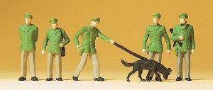 Policjanci z psem, Preiser 14008, figurki H0-1:87, NA ZAMÓWIENIE