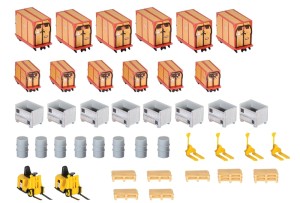 Wózki, palety, skrzynie H0-1:87, Kibri 38647