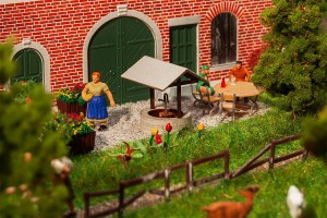 Pompa wodna ogrodowa H0-1:87, Faller 180302, laser cut, NA ZAMÓWIENIE