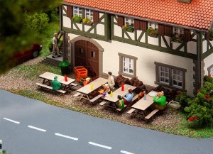 Ławki biesiadne H0-1:87, Faller 180304, laser cut, 4 szt., NA ZAMÓWIENIE