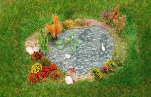 Oczko wodne w ogrodzie H0-1:87, Faller 181278, NA ZAMÓWIENIE