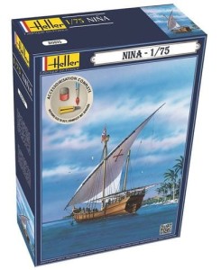 Żaglowiec Niña 1:75 z klejem, farbami i pędzlem, Heller 56815