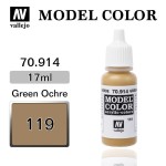 Farba Vallejo 70.914 Model Color 119 Green Ochre
