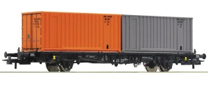Wagon platforma kontenerowa Lgjs 598 H0-1:87 DB ep. IV-V, Roco 76787