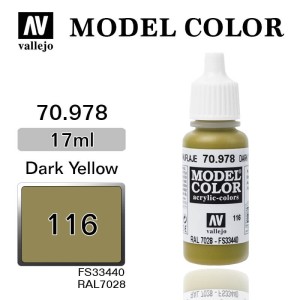 Farba Vallejo 70.978 Model Color 116 Dark Yellow