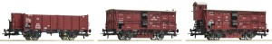 Zestaw 3 wagonów towarowych H0-1:87 KPEV ep. I, Roco 76060