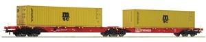 Wagon platforma kontenerowa Sggmrs H0-1:87 DB Schenker ep. VI, Roco 76630