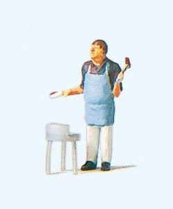 Kucharz amator H0-1:87, Preiser 28055