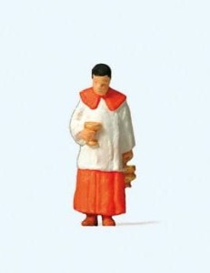 Ministrant z wodą święconą H0-1:87, Preiser 28067