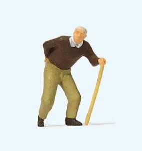 Starszy człowiek H0-1:87, Preiser 28096